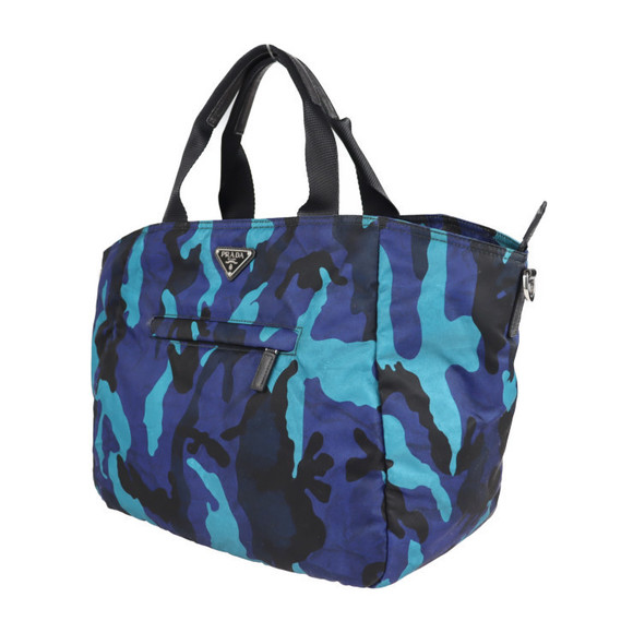 Prada Nylon Camouflage Bag Royal Blue - Picture 2 of 9
